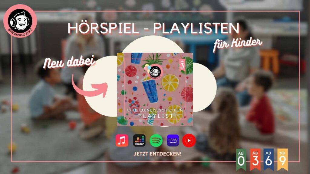 Hörspielplaylisten für Kinder auf allen Streamingplattformen