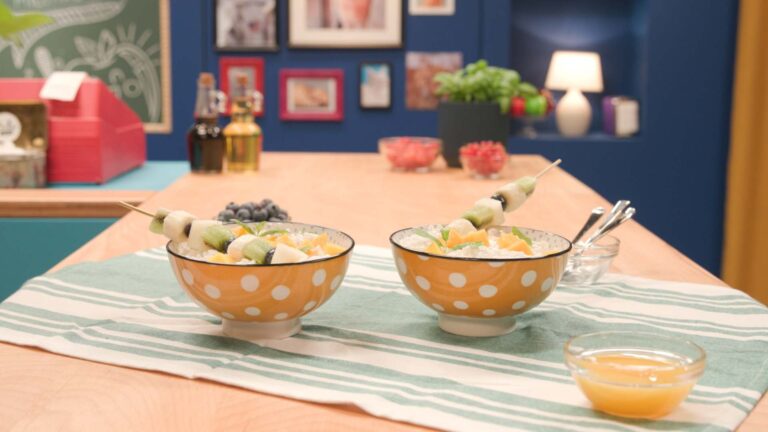 Der angerichtete Moppi Milchreis