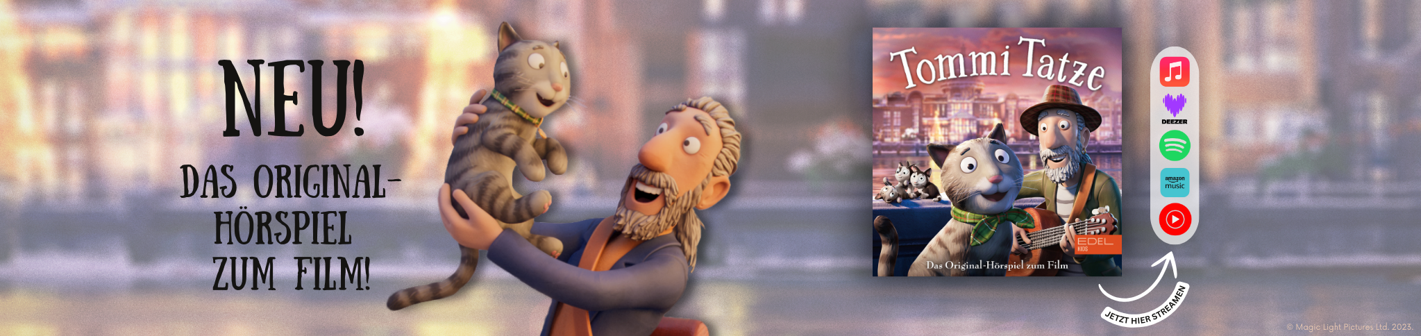 Banner: Tommi Tatze - Das neue Original-Hörspiel zum Film