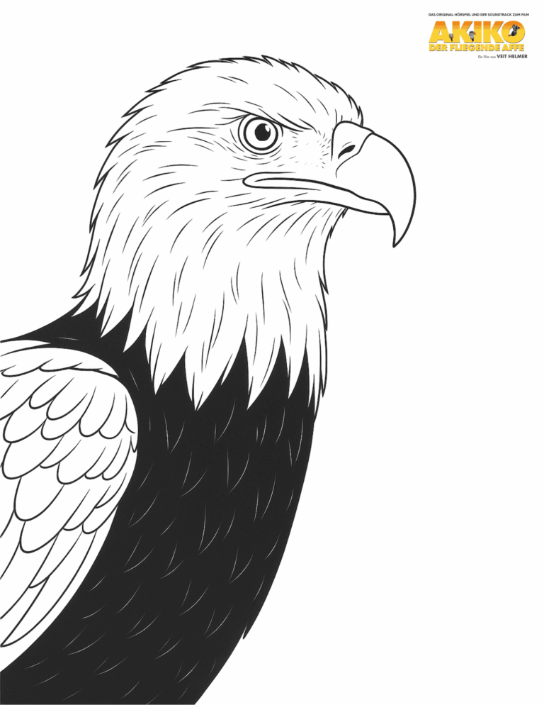Adler Moki Ausmalbild
