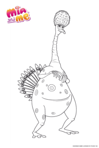 Ausmalbild zu Mia and me von Flo