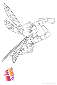 Ausmalbild zu Mia and me von Elfe Prinz Mo Pose 6