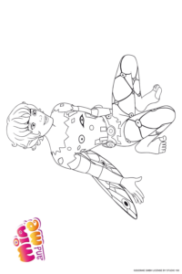 Ausmalbild zu Mia and me von Elfe Prinz Mo Pose 7