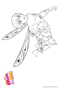 Ausmalbild zu Mia and me von Elfe Prinz Mo Pose 5