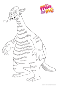 Ausmalbild zu Mia and me von Scrobbit