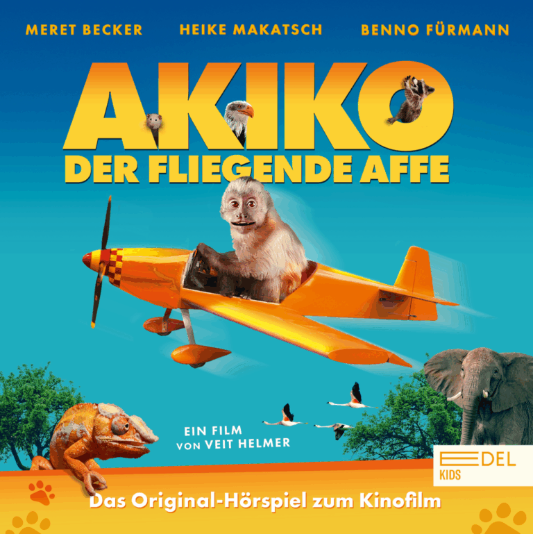 Das Original-Hörspielcover zum Kinofilm_Akiko - Der fliegende Affe