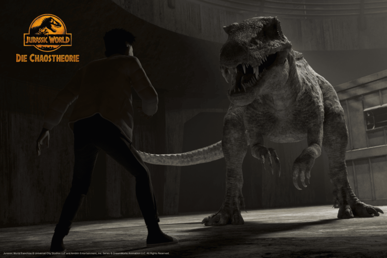 Szenenbild zu Jurassic World - Die Chaostheorie mit T-Rex