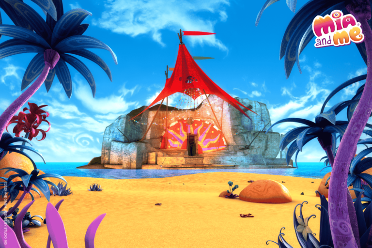 Mia and me Freisteller Hintergrund am Strand