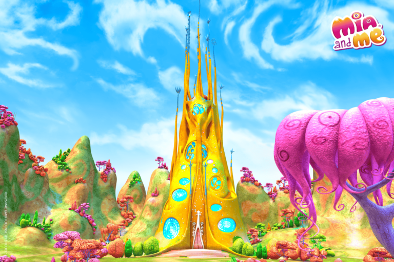 Mia and me Freisteller Hintergrund Elfen-Palast nah