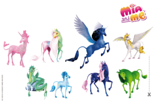 Mia and me Freisteller Einhorn Charakter