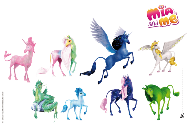 Mia and me Freisteller Einhorn Charakter