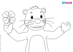 Zooniorn Ausmalbild/ Malvorlage Pancake