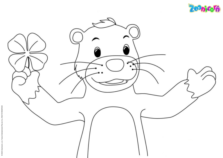 Zooniorn Ausmalbild/ Malvorlage Pancake