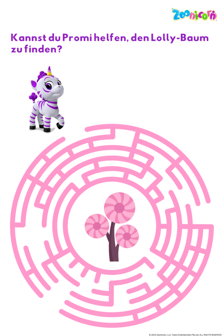 Zoonicorn Lollibaum-Labyrinth Rätsel