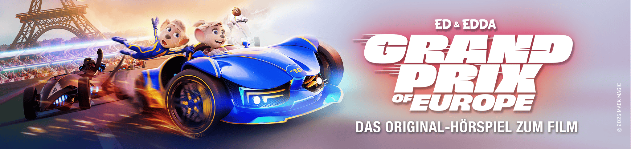 Ed & Edda: Grand Prix of Europe - Banner zum Original-Hörspiel