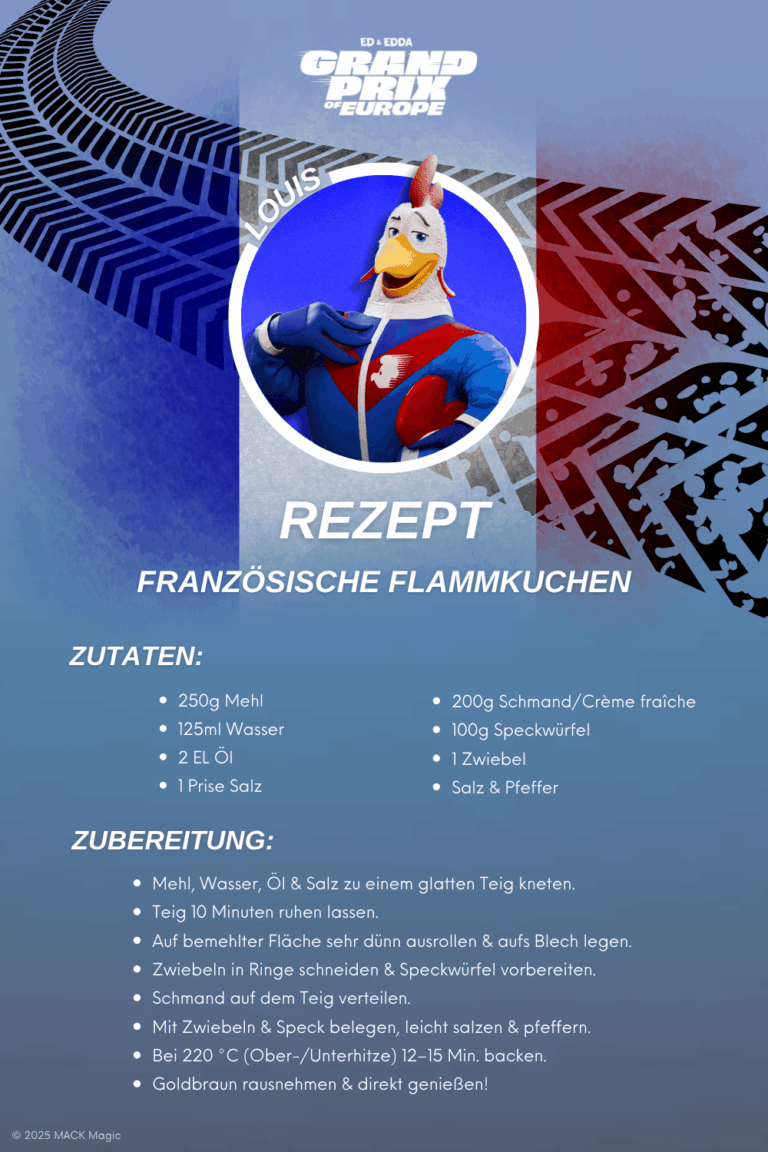 Rezept zum Download Flammkuchen