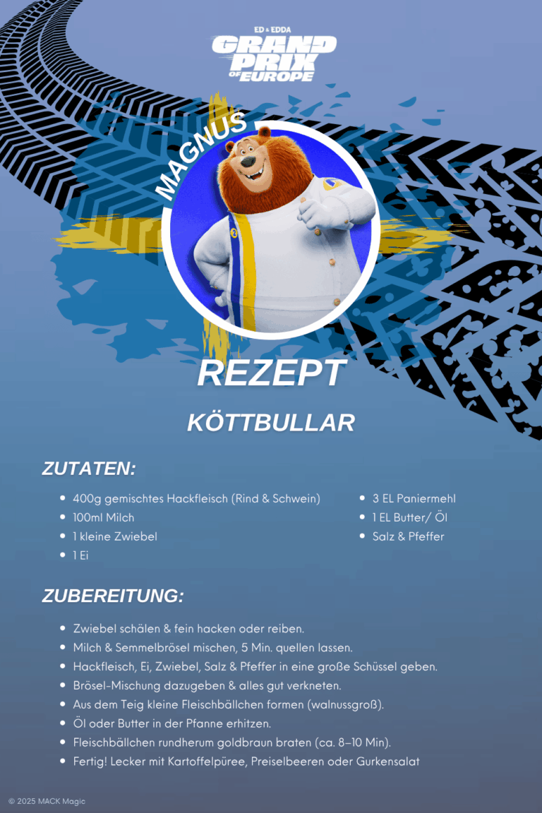 Rezept zum Download Köttbullar