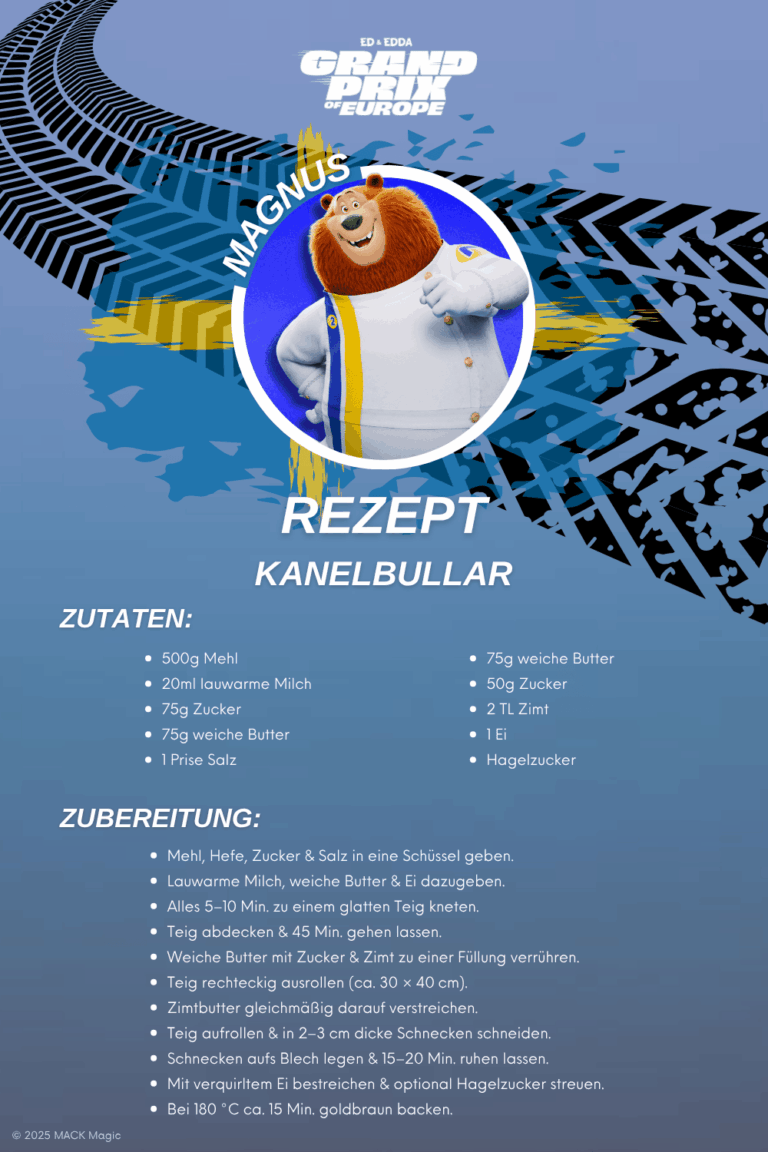 Rezept zum Download Kanelbullar