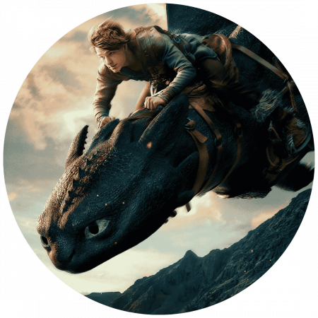 Bild von Wikinger Hicks der Hüne und Nachtschatten Ohnezahn